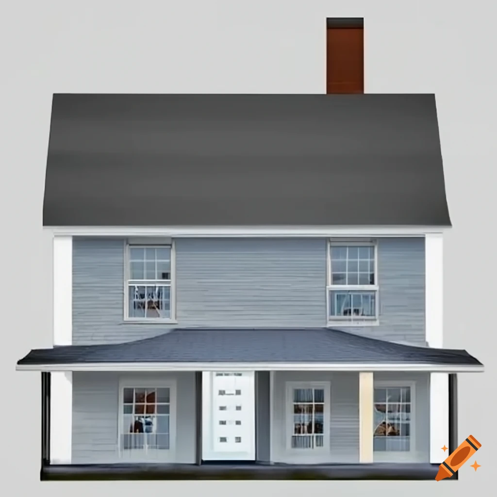 modern house with no shadows in the front