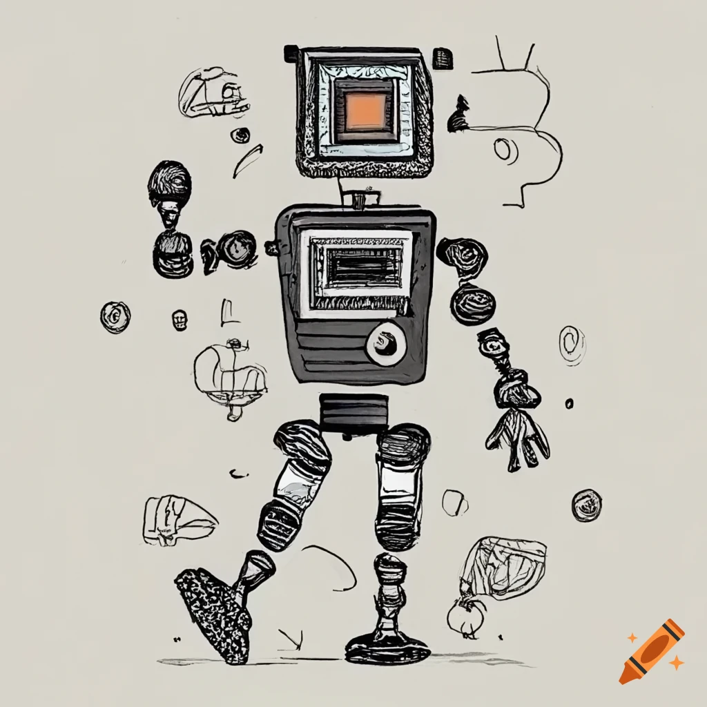 certificate of completion AI and the law course with a colorful robot drawing
