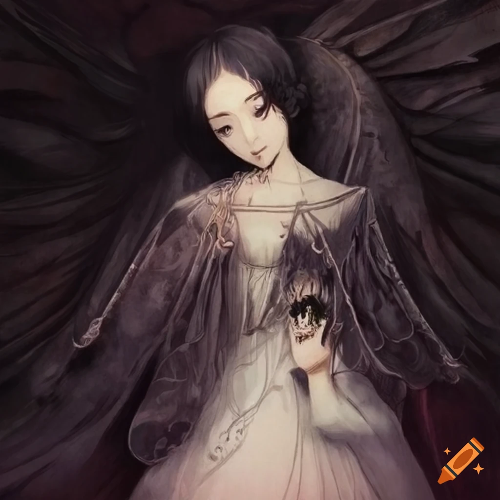 hauntingly angelic artwork inspired by Fuyuko Matsui
