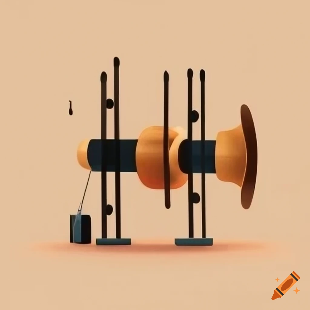 minimalist cubist percussion instrument