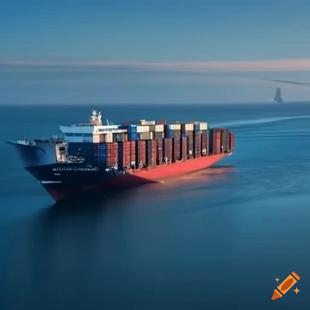 container ship with the word INTERBAL