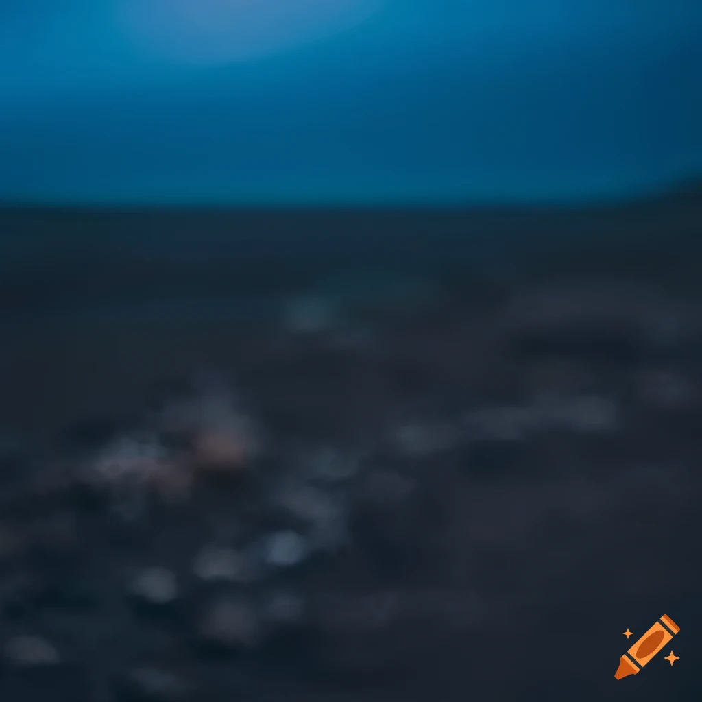 prehistoric landscape at dusk