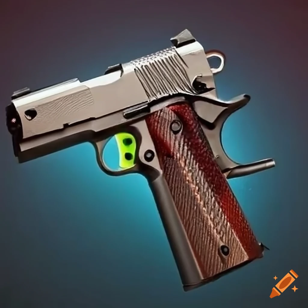 laser sight on a 1911 gun