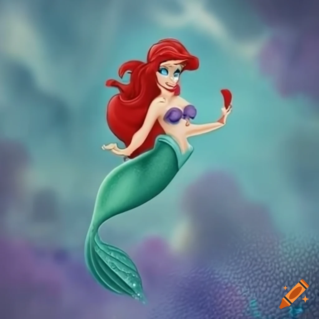 illustration of Ariel the Little Mermaid