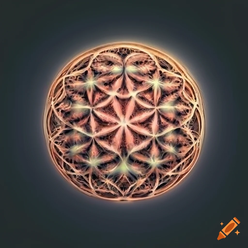 seed of life flower of life geometric profile picture