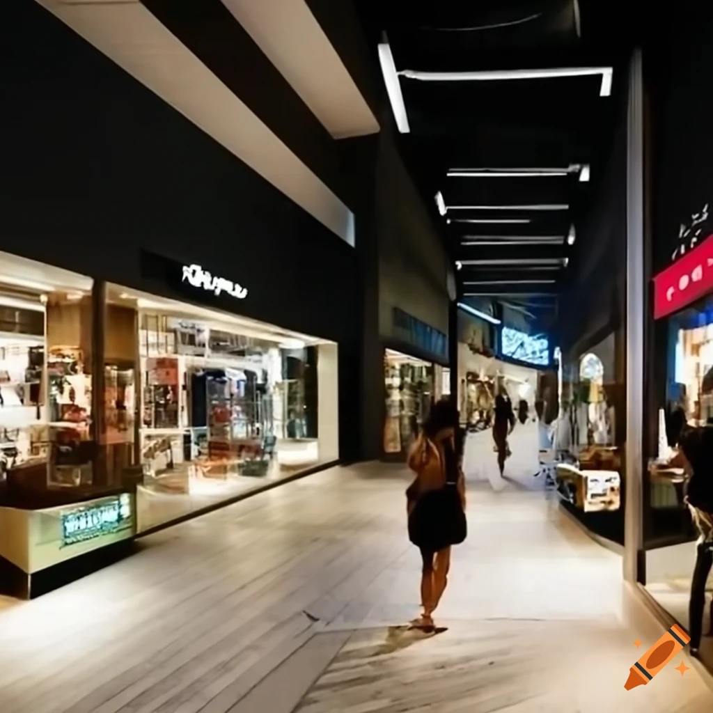 image of an anthropogenic shopping mall