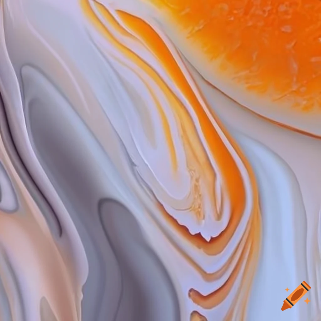 abstract art of orange and silver streaks