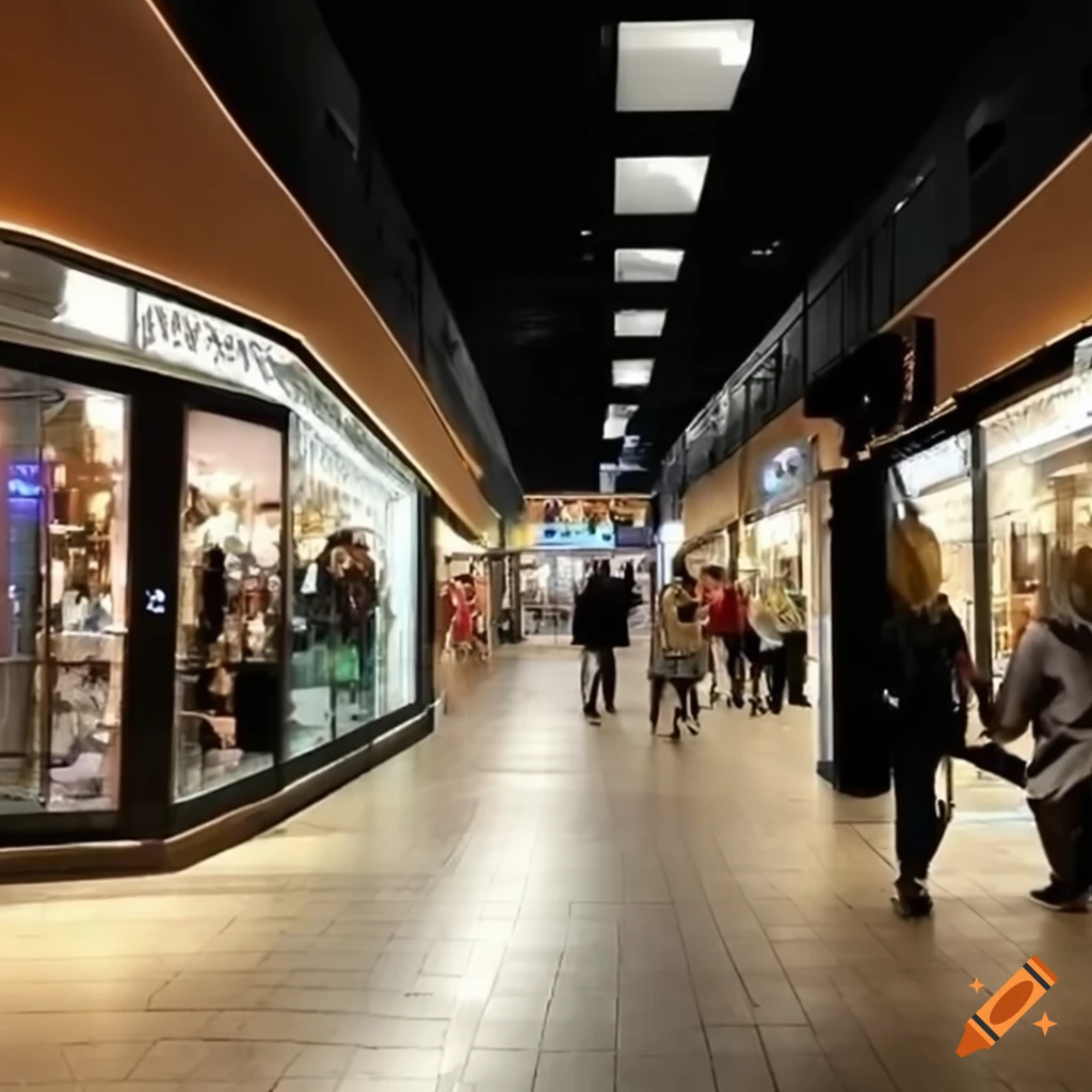 image of an anthropogenic shopping mall