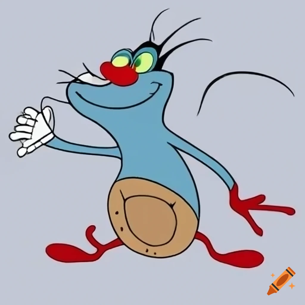 cartoon image of Oggy and the Cockroaches