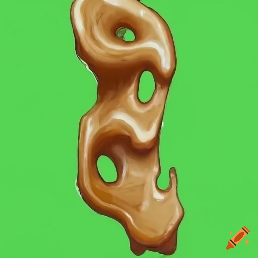 green screen sketch of a rubbery slime tendril arm