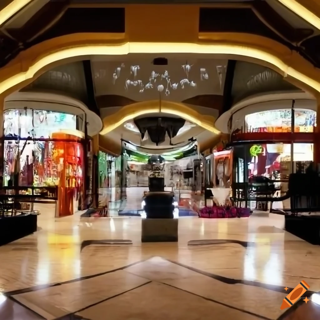 interior of Angelfire shopping mall