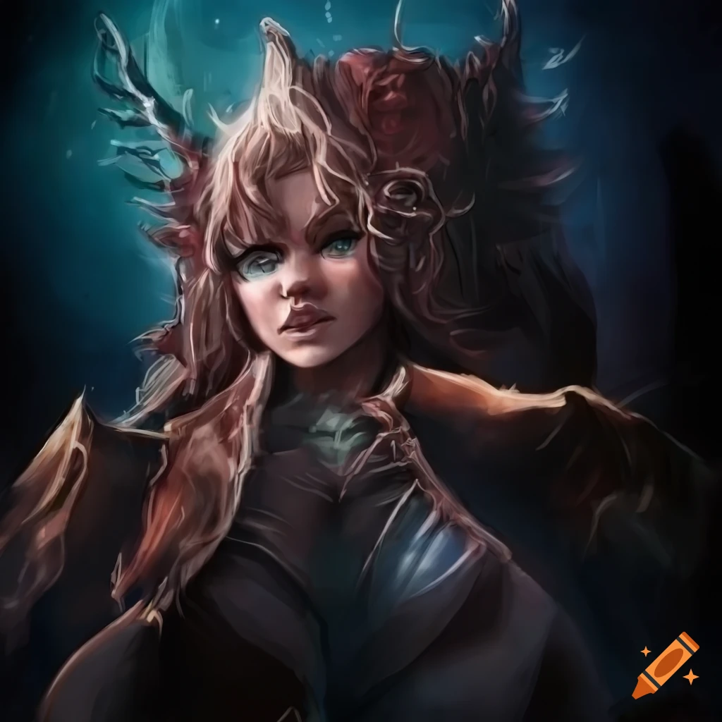 dark fantasy forest artwork