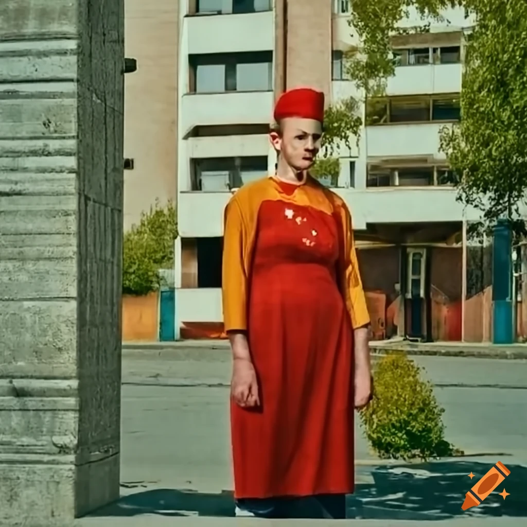vibrant brutalist architecture in Eastern Europe