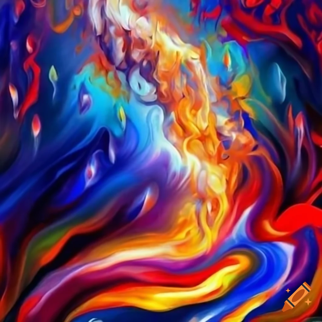 image depicting harmony between fire and water