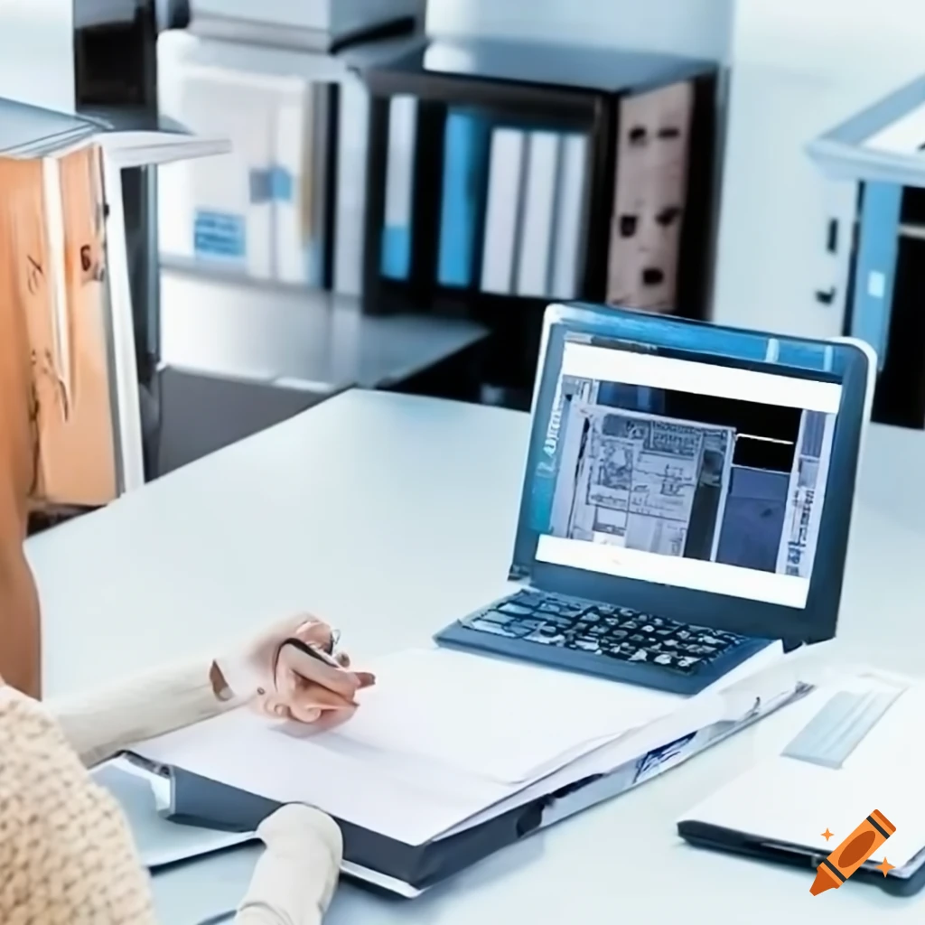 illustration of automated document handling