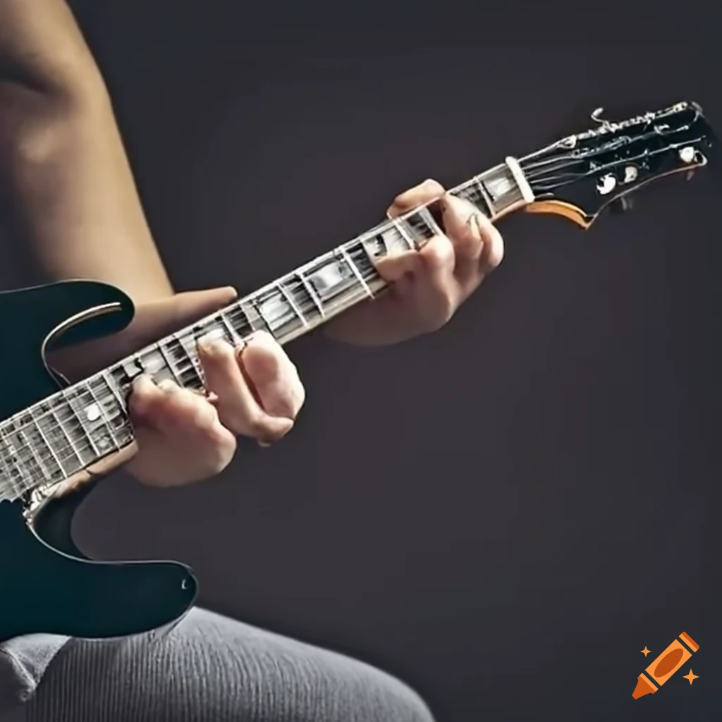 person's injured hand from playing guitar
