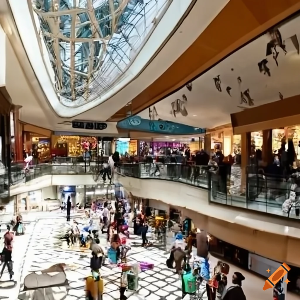 image of an anthropogenic shopping mall