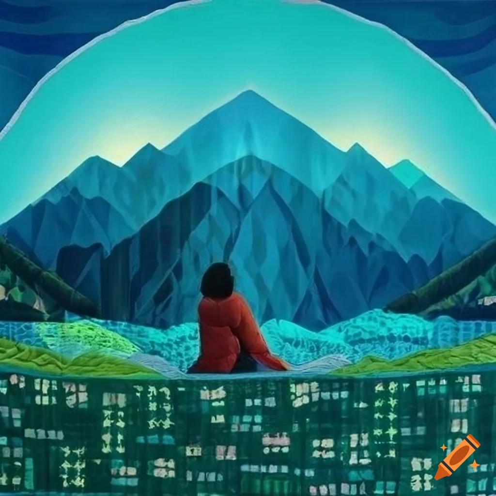 quilt concept inspired by Southern China's rural landscape