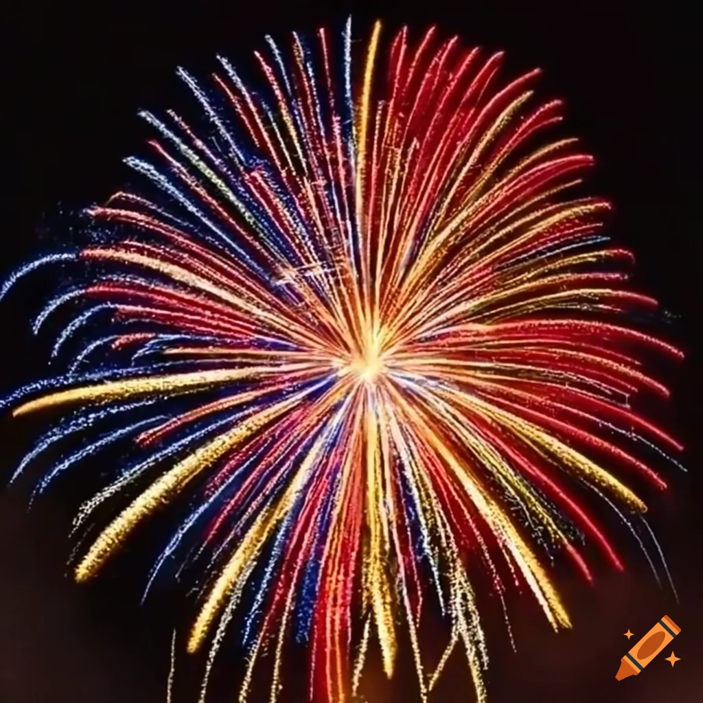 colorful fireworks in the night sky