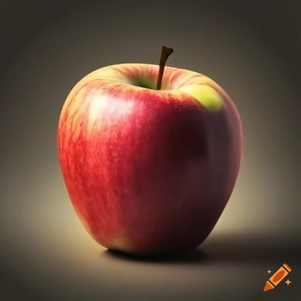fresh and ripe red apple