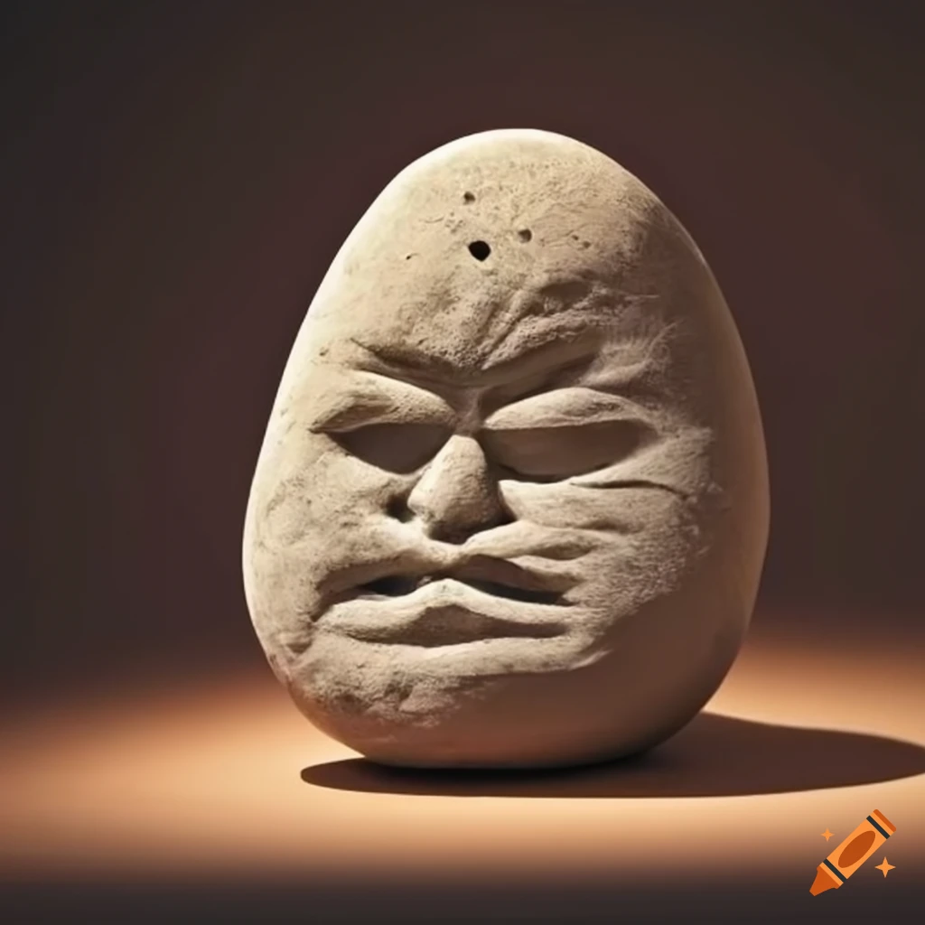 stone carving of the word JOY
