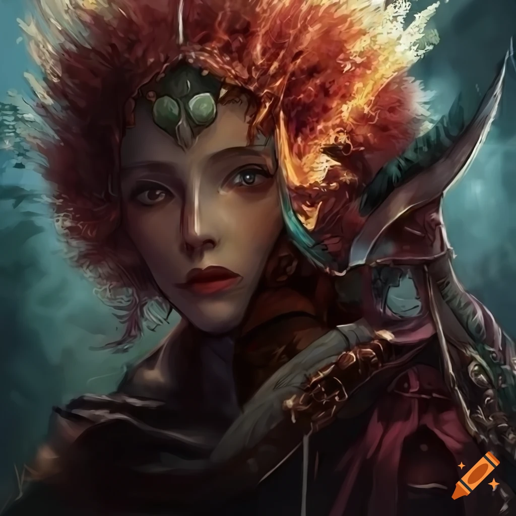 dark fantasy forest artwork