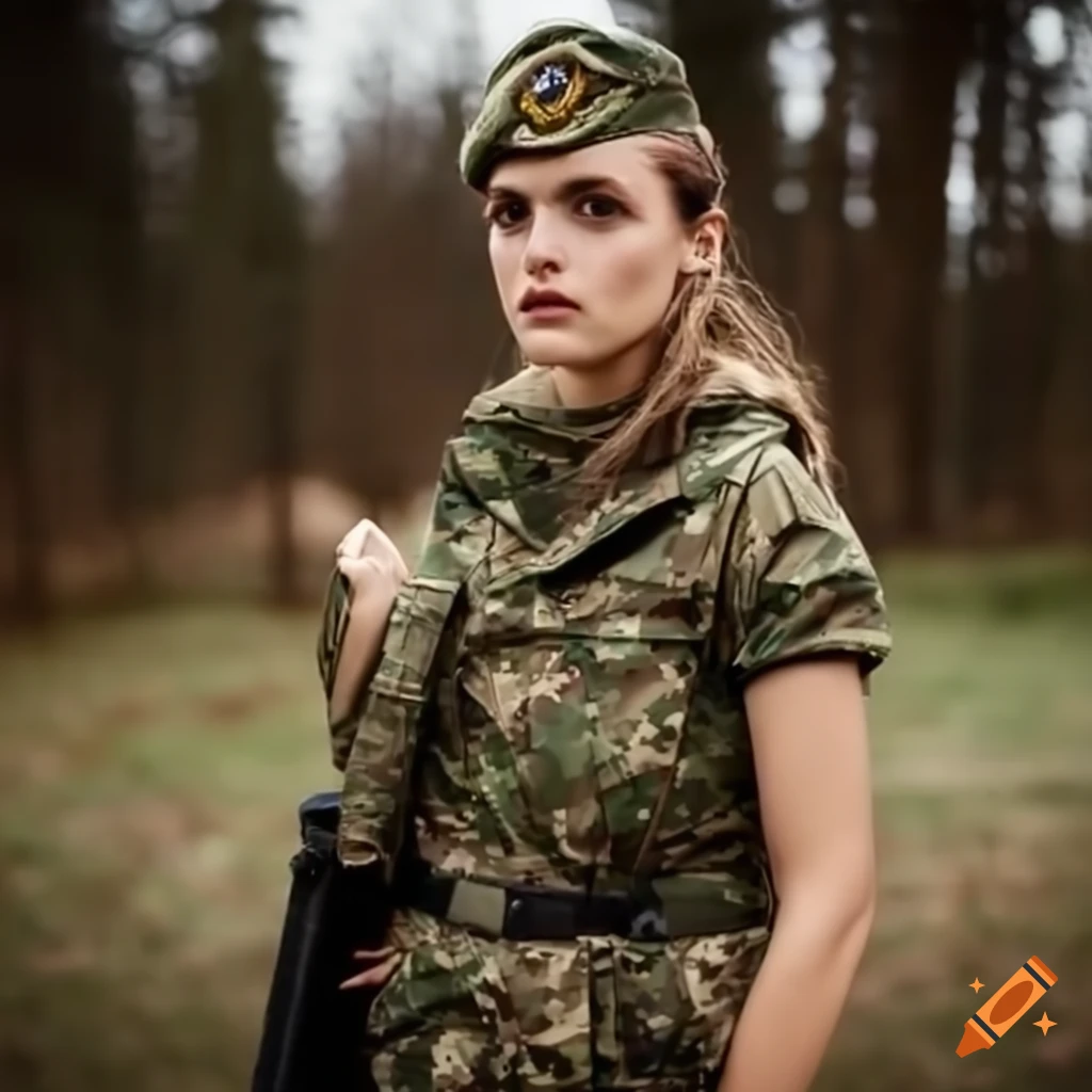 female army cadet lumberjack