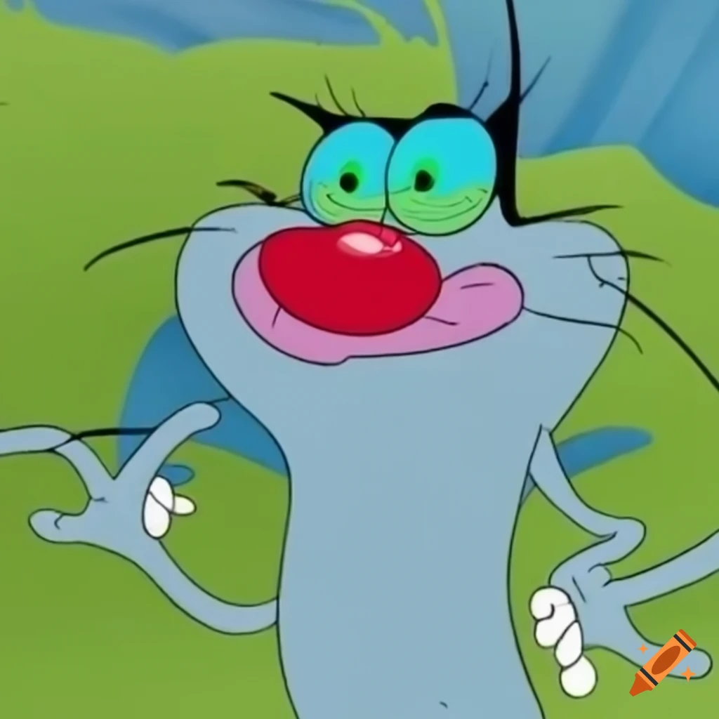 cartoon image of Oggy and the Cockroaches