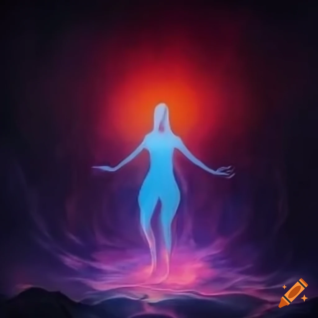 persona levitating with aura of knowledge