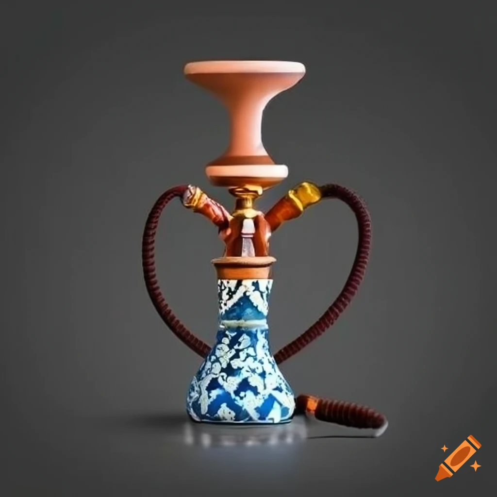 Moroccan zellig designed hookah