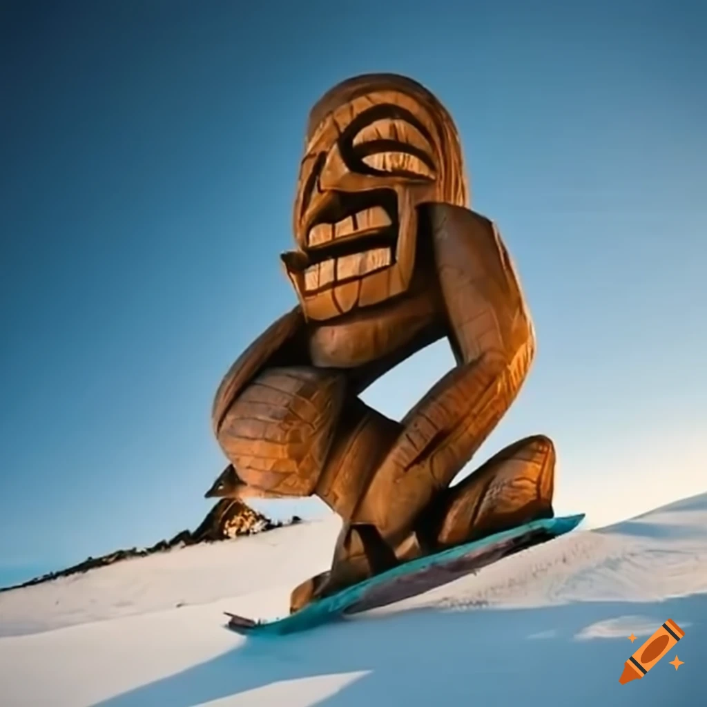 tiki carving snowboarding