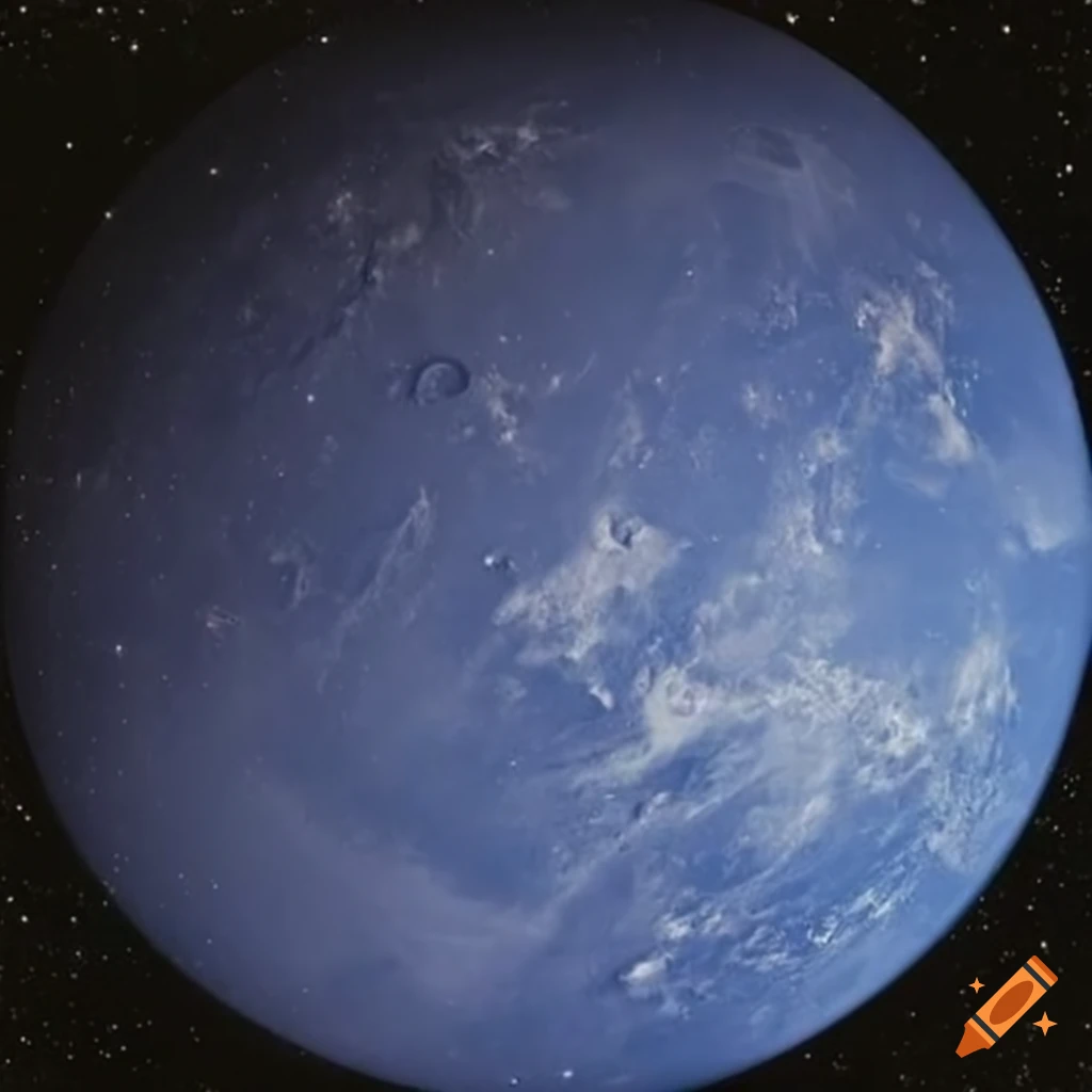 stunning image of a sci-fi planet with bricks and continents