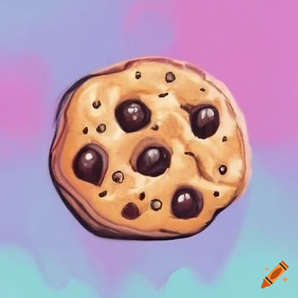 pastel style cookie illustration