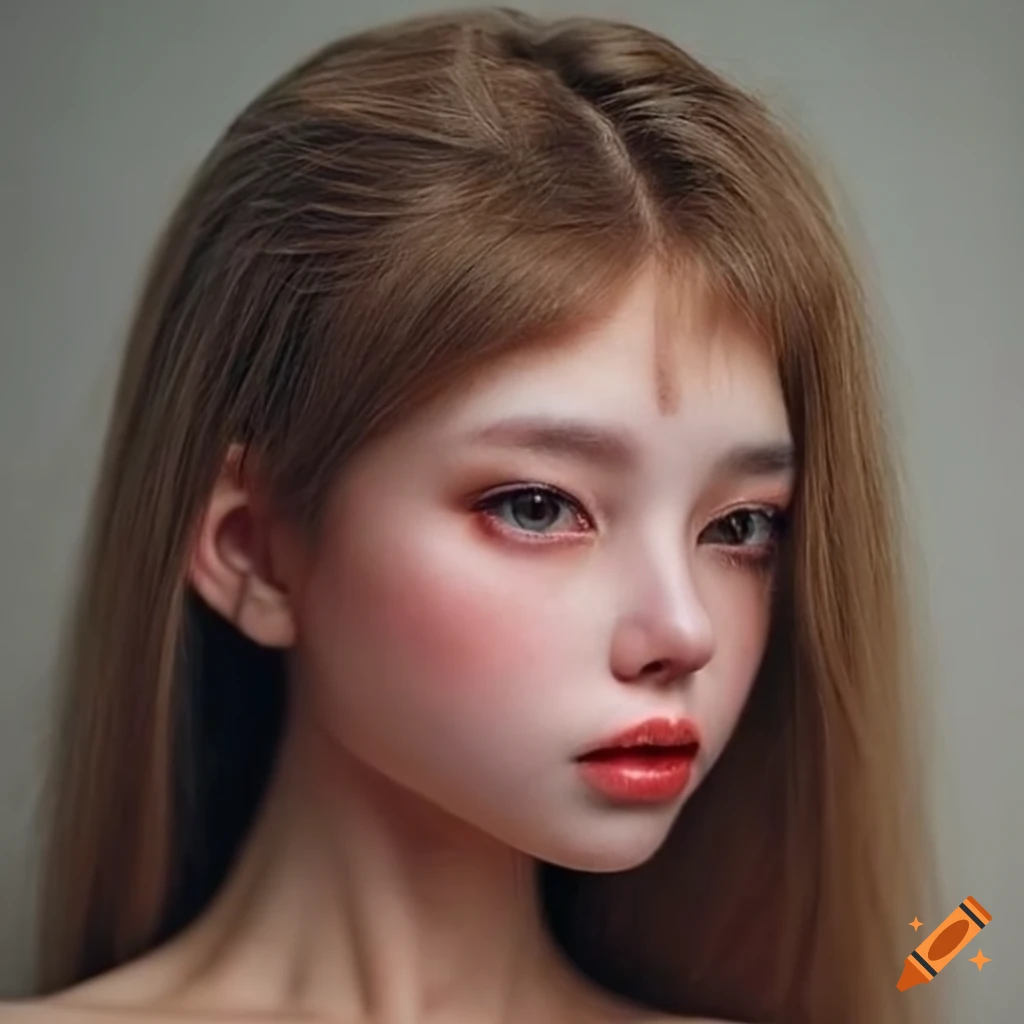 intricate study of a realistic art model girl body