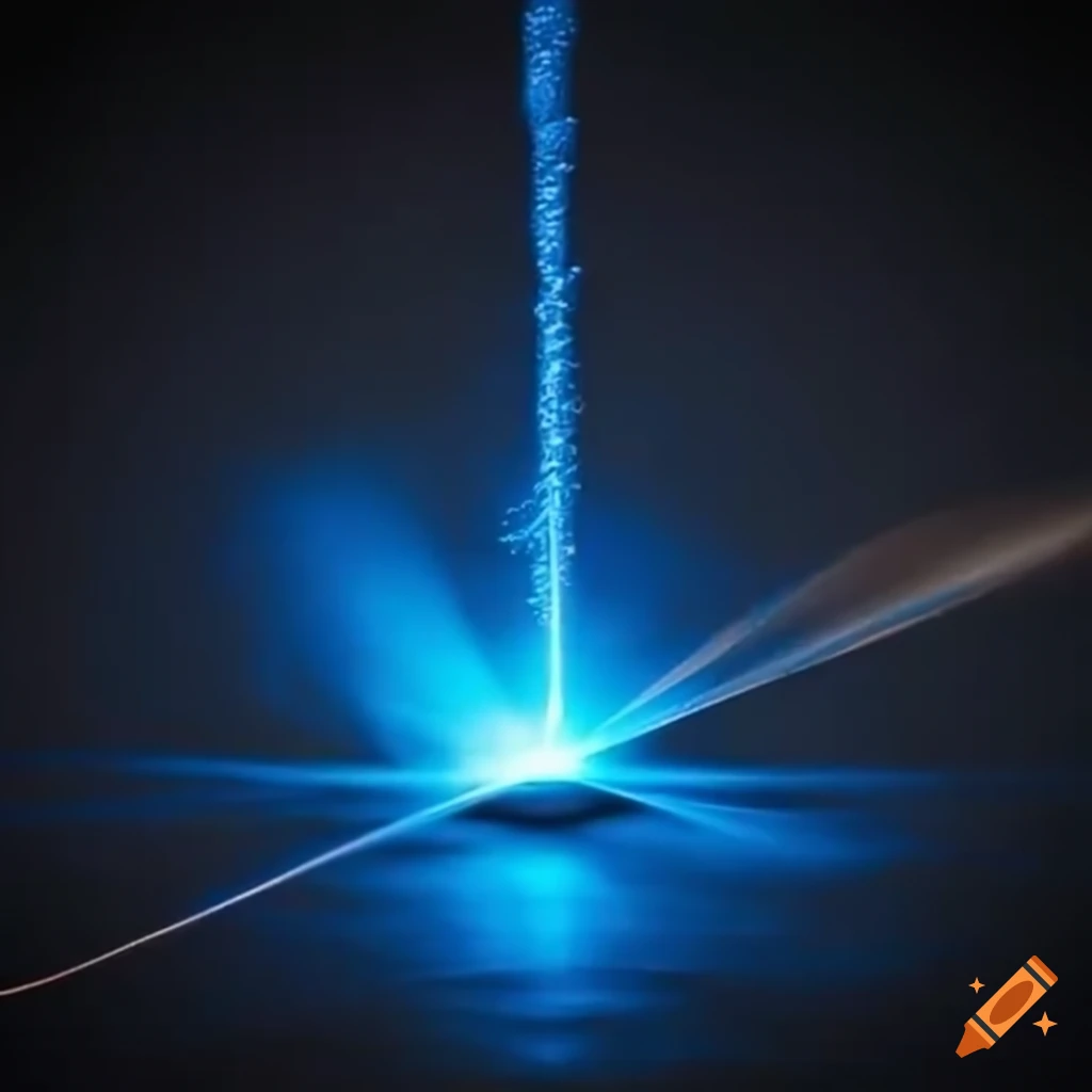 blue lasers melting metal powder