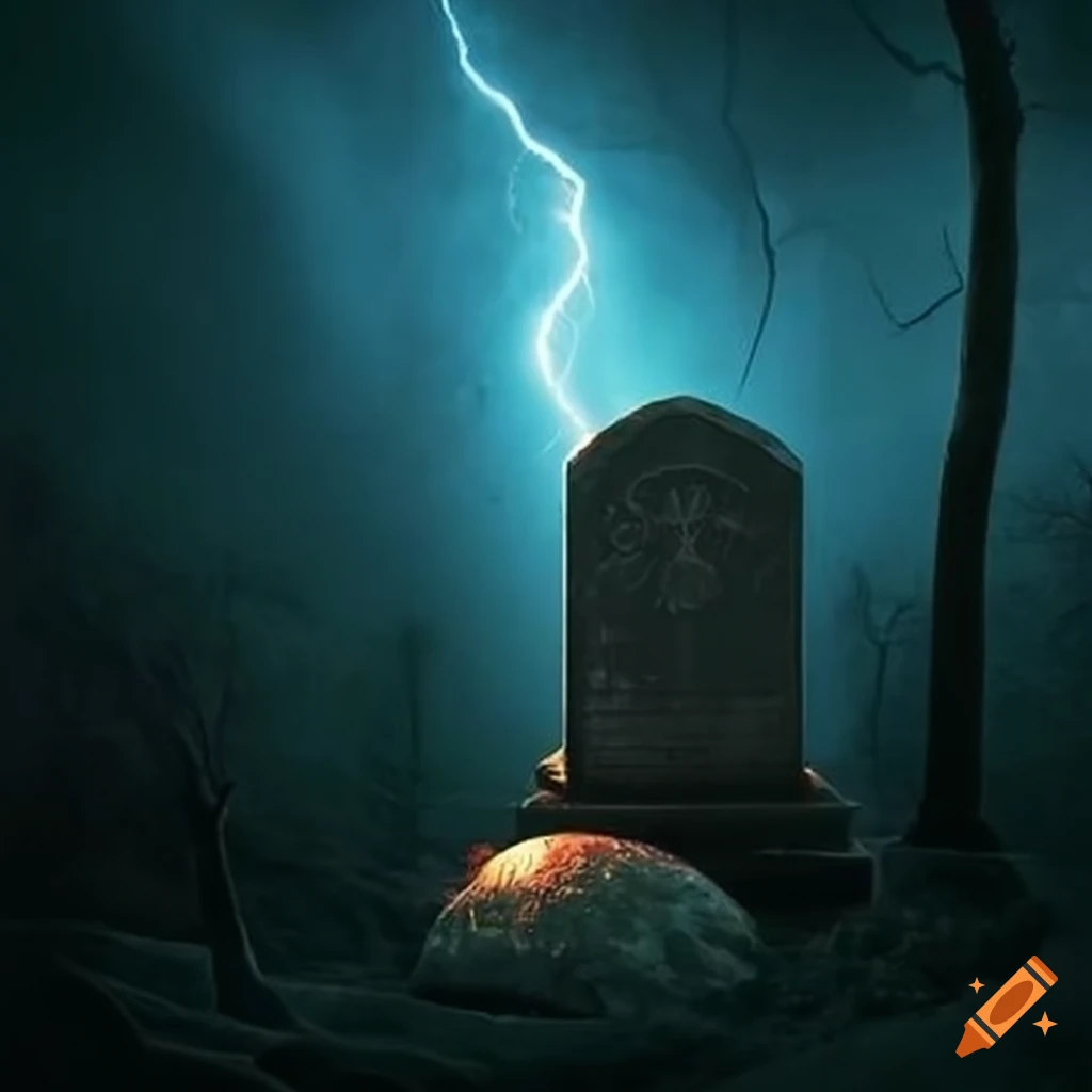 gravestone with the inscription 'THE NORMAL STORM'