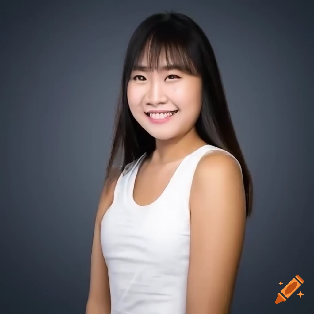 digital art portrait of a woman transformed into smiley face emoji