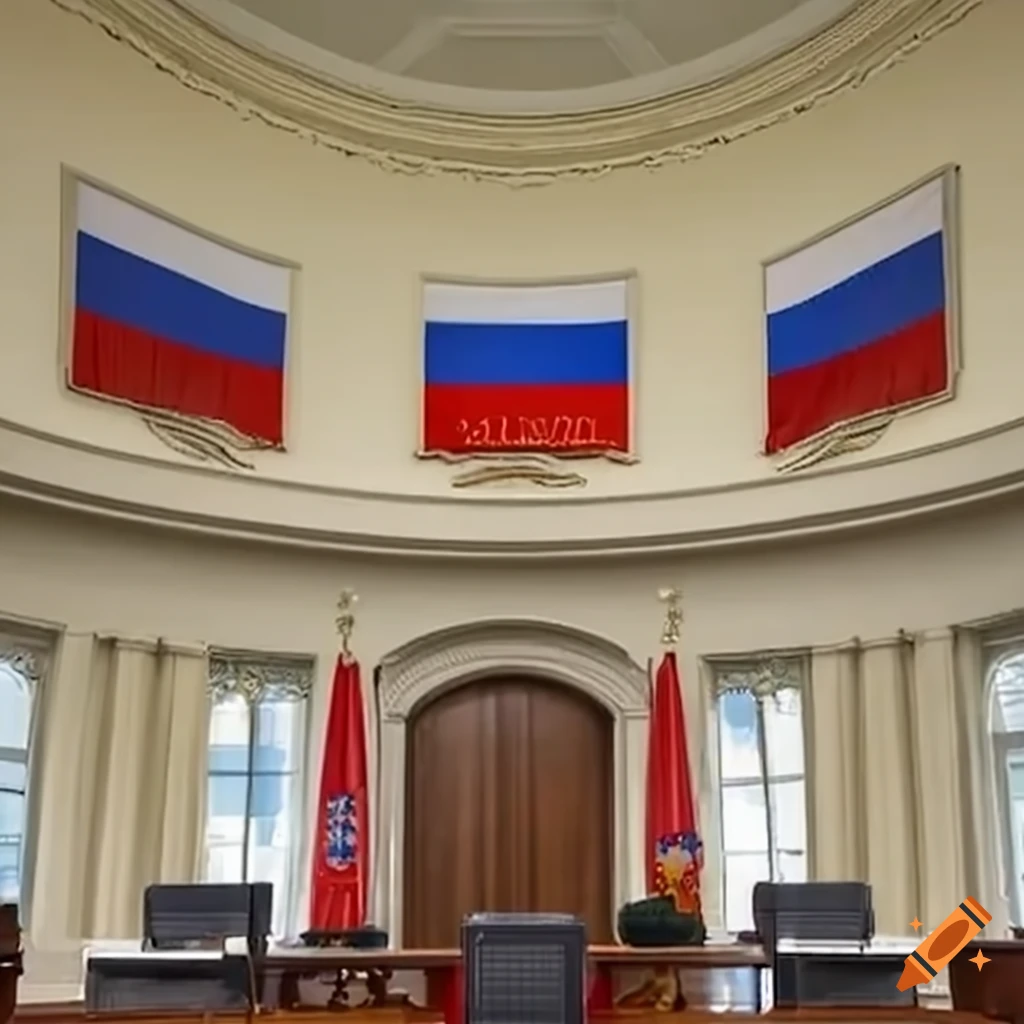 Russian flag in the Oval Office