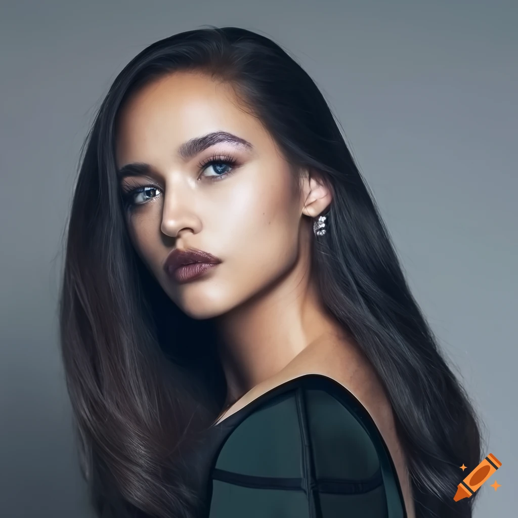 exquisite fashion magazine cover with stunning young woman