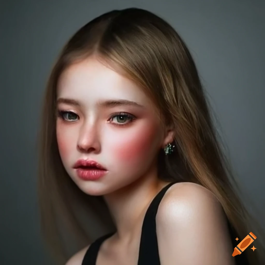 intricate detailed drawing of a girl