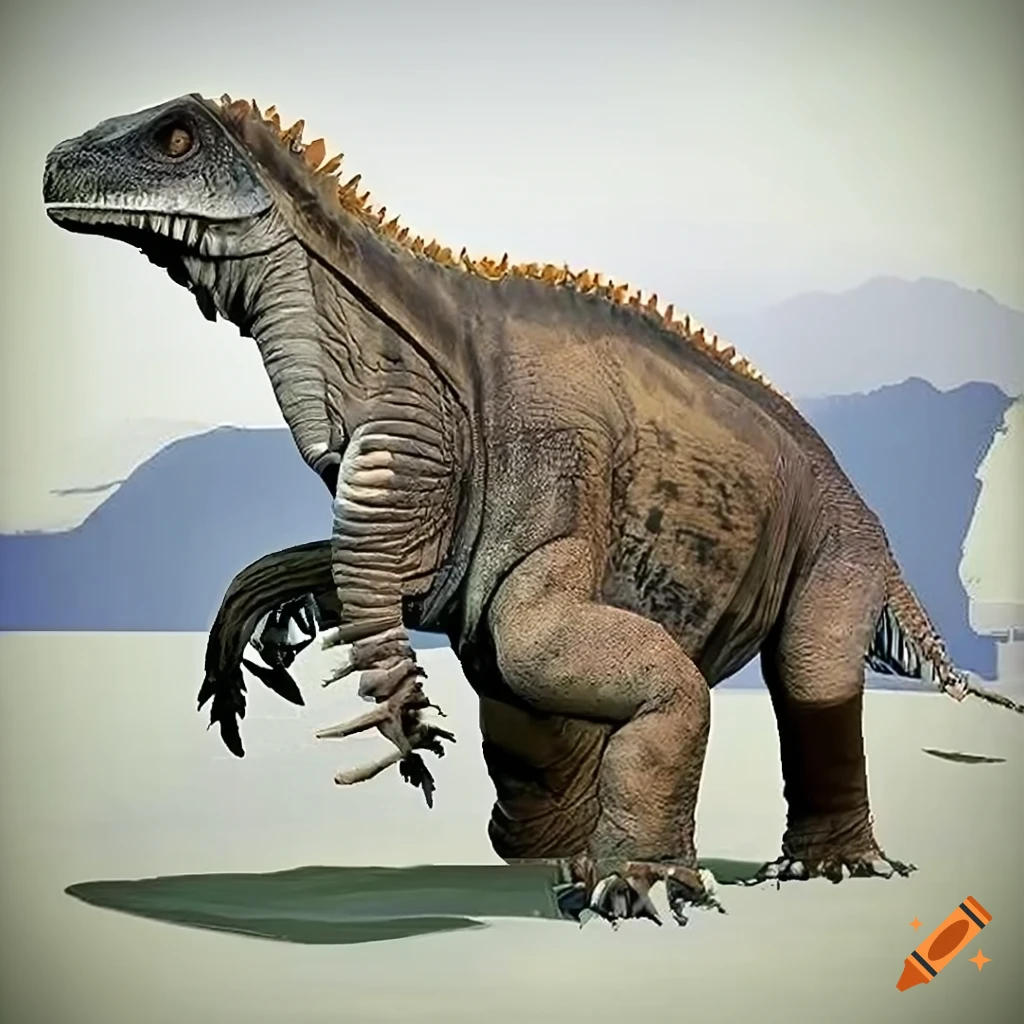realistic depiction of an Iguanodon dinosaur