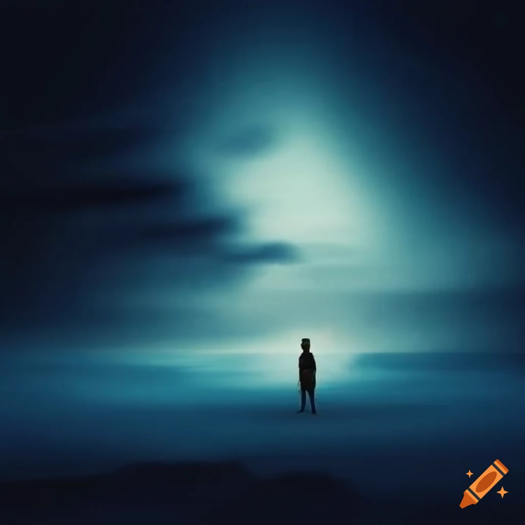 photo of a person under a clear sky