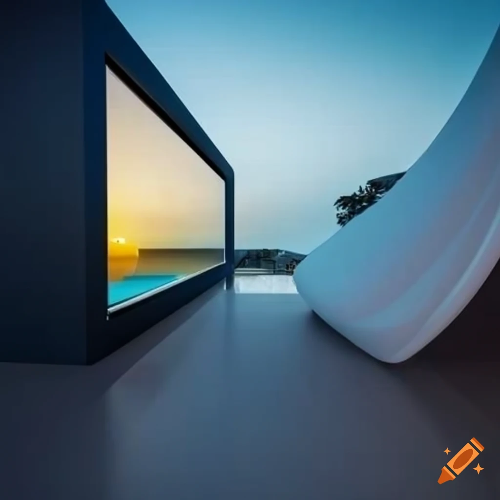 image of a futuristic modern house