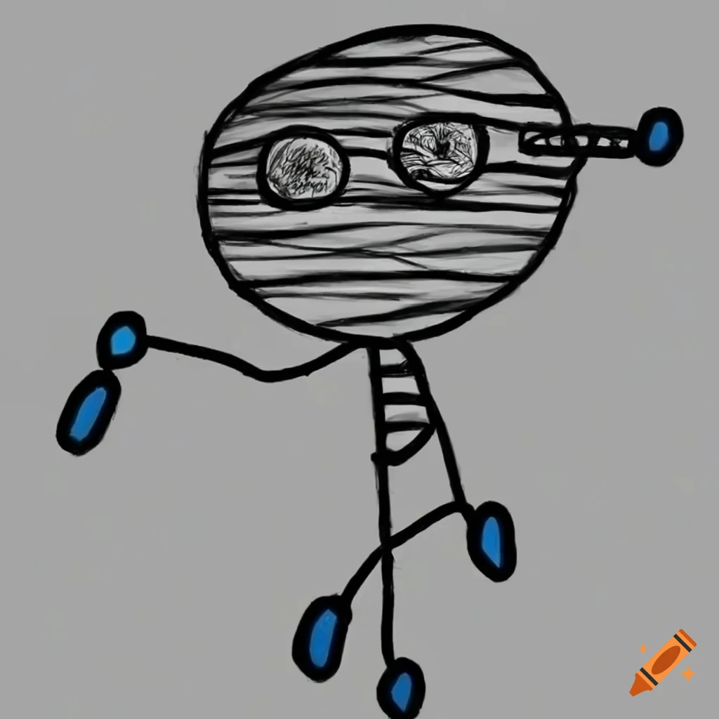 artistic representation of a cool stickman