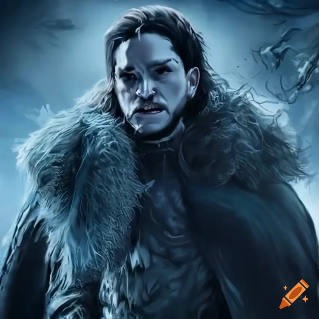 Jon Snow defeating the Night King
