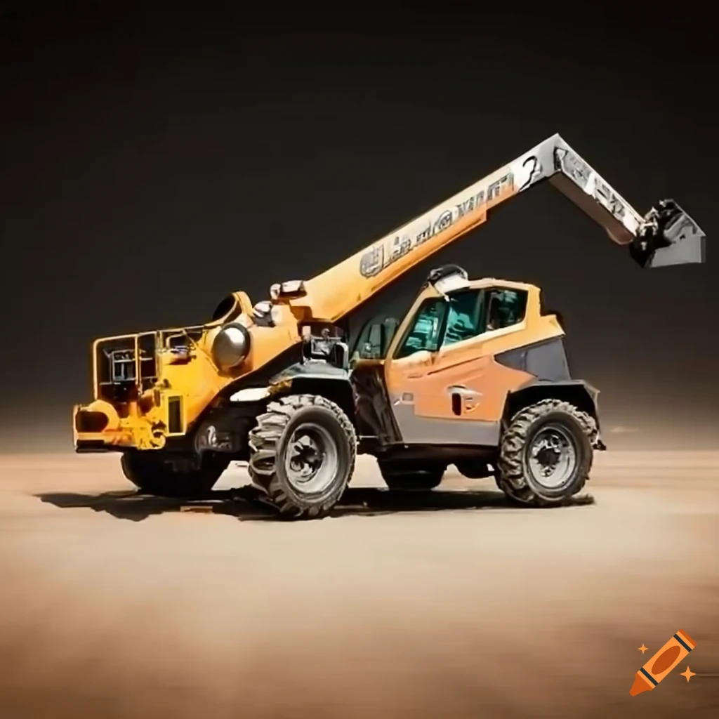 telehandler equipment on a construction site