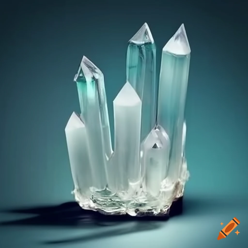 cristales de alcanfor en recipiente de vidrio