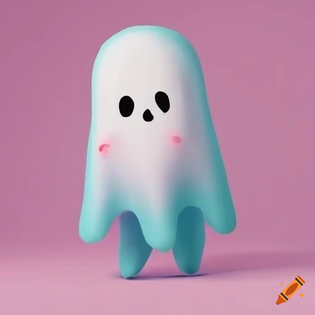 Cute ghost wearing pants on Craiyon