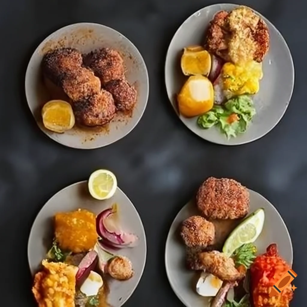 vibrant and appetizing cutlet dishes