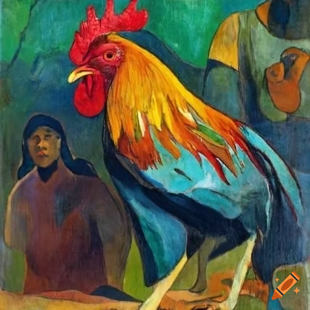 Paul Gauguin's painting of a rooster